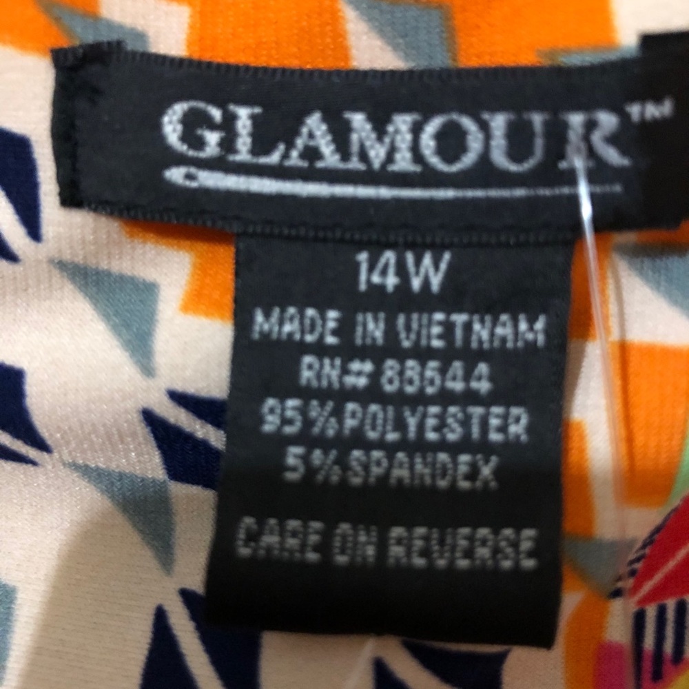 Glamour size 14/14w geometric sleeveless mid calf - Picture 5 of 5